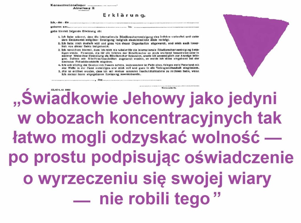 Świadkowie Jehowy mają pomnik! 2 Erklarung Oswiadczenie Swiadkowie Jehowy cytat 1